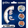 Piła diamentowa GLOBUS SPEED-TECH 125 mm – TURBO CUT, część tnąca 1,4 × 7,5 mm